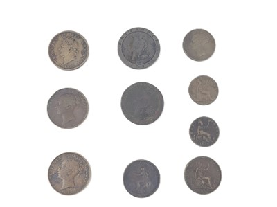 Lot 492 - A 1797-1893 COLLECTION OF 9 COPPER & 17 BRONZE...