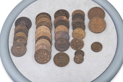 Lot 493 - 29 X 1830-1955 GUERNSEY COINS & 6 X 1733-1893...
