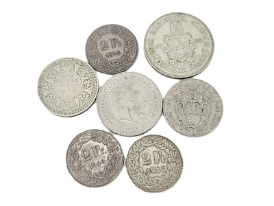 Lot 496 - A BAG OF VARIOUS 'SILVER' COINS, to include...