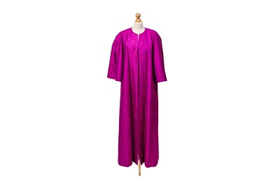Lot 82 - AN IB JORGENSEN, DUBLIN RAW SILK FLOOR LENGTH...