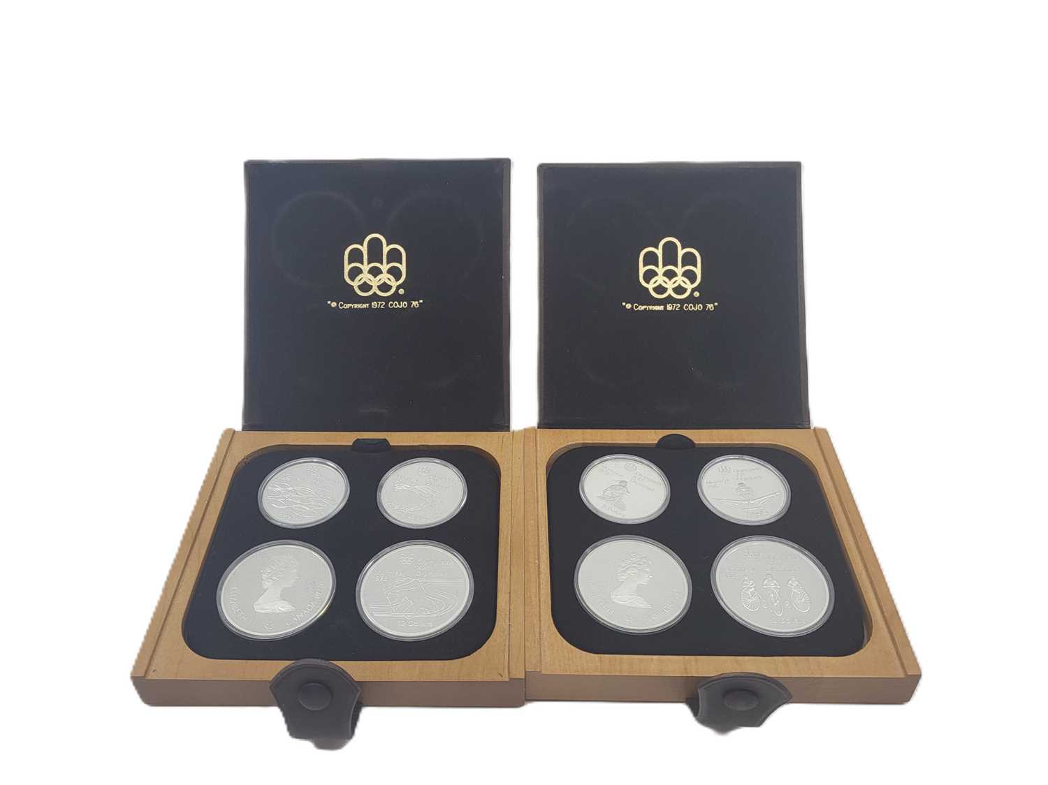 Lot 510 - A 1974 AND 1975 CANADIAN PROOF SILVER 4 COIN...