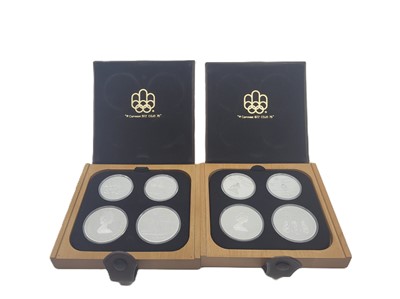 Lot 510 - A 1974 AND 1975 CANADIAN PROOF SILVER 4 COIN...