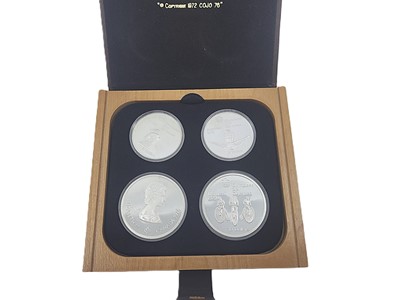 Lot 510 - A 1974 AND 1975 CANADIAN PROOF SILVER 4 COIN...