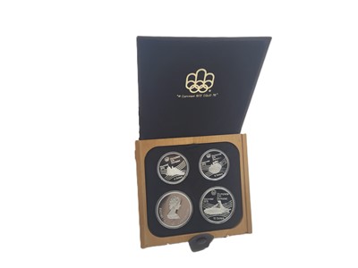 Lot 511 - A 1976 CANADIAN PROOF SILVER 4 COIN BOXED SET...