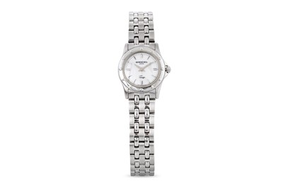 Lot 442 - A RAYMOND WEIL TANGO WRIST WATCH, mother of...