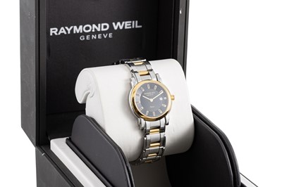 Lot 445 - A LADY'S RAYMOND WEIL 'SAXO' WRIST WATCH,...