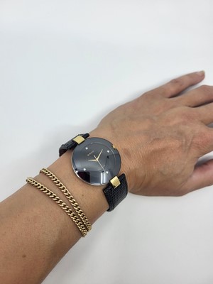 Lot 446 - A RADO 'JUBILIÉ' WRIST WATCH, black dial with...