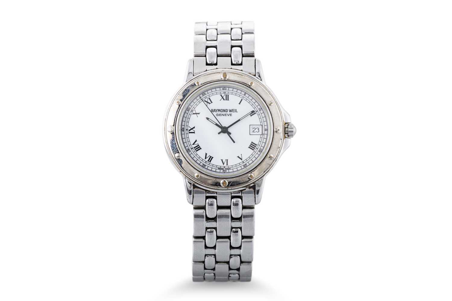 Lot 448 - A GENT'S RAYMOND WEIL GENEVE WRIST WATCH,...