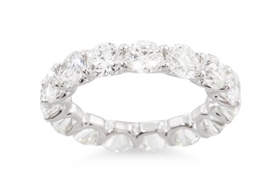 Lot 398 - A FULL BANDED DIAMOND ETERNITY RING, the...