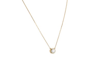 Lot 403 - A DIAMOND SOLITAIRE PENDANT, the brilliant cut...