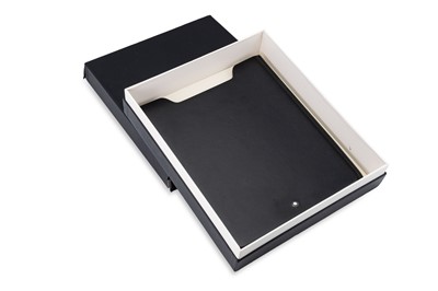Lot 255 - A MONTBLANC LEATHER IPAD CASE, boxed