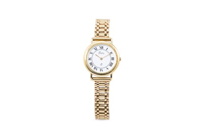 Lot 273 - A 14CT GOLD CASED WRIST WATCH, to a 9ct gold...