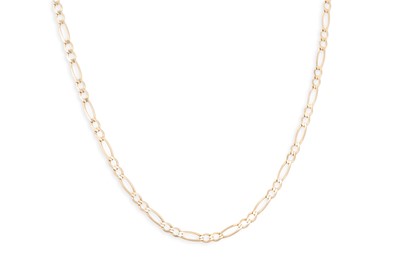 Lot 89 - TWO 9CT YELLOW GOLD NECK CHAINS, 7.2 g.