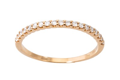 Lot 56 - A DIAMOND HALF ETERNITY RING, mounted in 18ct...