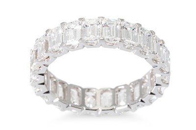 Lot 327 - A DIAMOND FULL BANDED ETERNITY RING, the...
