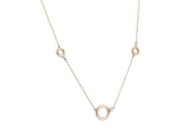 Lot 9 - A 9CT YELLOW GOLD NECKLACE, gw 2.66 g.