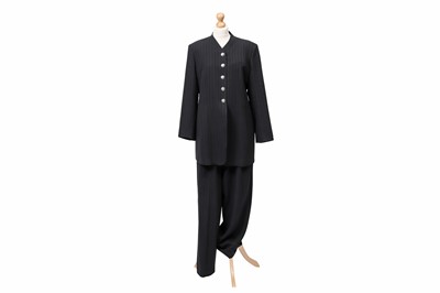 Lot 88 - A LOUISE KENNEDY, DUBLIN BLACK PINSTRIPED...