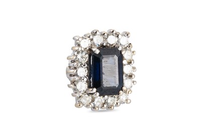 Lot 151 - A DIAMOND AND SAPPHIRE COMPONENT/PENDANT, the...