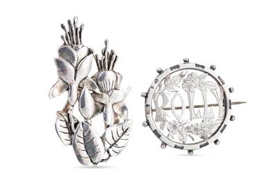 Lot 160 - TWO VICTORIAN BROOCHES, one enscribed with the...