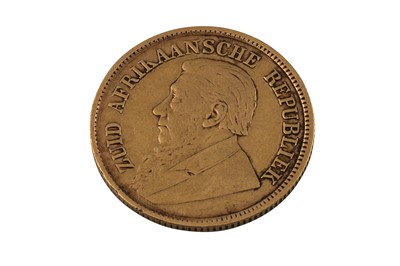 Lot 89 - AN 1897 GOLD KRUGER SOUTH AFRICA HALF POUND...