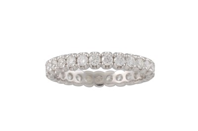 Lot 171 - A DIAMOND FULL ETERNITY RING, the brilliant...