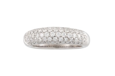 Lot 172 - A DIAMOND RING, the pavé set diamonds mounted...