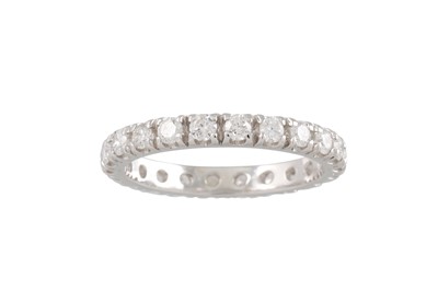 Lot 178 - A DIAMOND FULL BAND ETERNITY RING, the...
