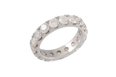 Lot 188 - A DIAMOND FULL BAND ETERNITY RING, the...