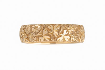 Lot 59 - AN 18CT VICTORIAN GOLD RING, Birmingham 1888....