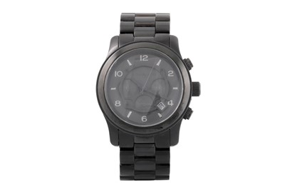 Lot 432 - A CERAMIC MICHAEL KORS MULTI DIAL WRIST WATCH,...