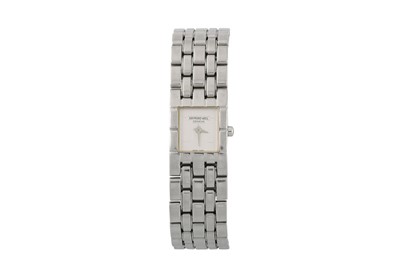 Lot 437 - A LADY'S RAYMOND WEIL WATCH, bracelet strap,...