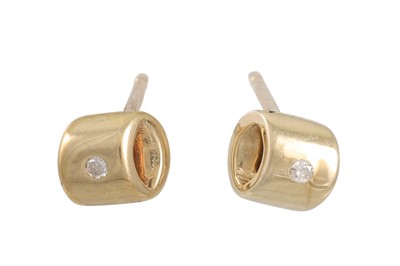 Lot 170 - A PAIR OF DIAMOND AND PEARL SET EARRINGS,...