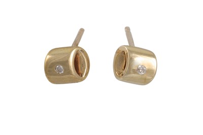 Lot 170 - A PAIR OF DIAMOND AND PEARL SET EARRINGS,...