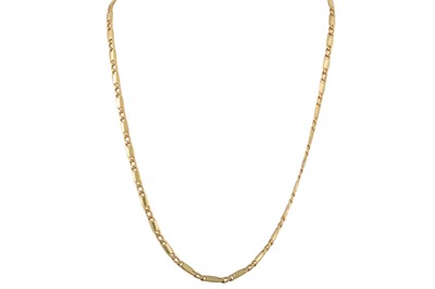 Lot 349 - AN 18CT GOLD NECKCHAIN, oblong links, 27.4 g,...