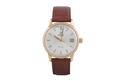 Lot 502 - A GENT'S VINTAGE GOLD PLATED OMEGA DE VILLE...
