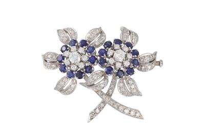 Lot 137 - AN ITALIAN 1960'S FLORAL SPRAY BROOCH, set...