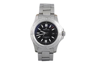 Lot 139 - A GENT'S STAINLESS STEEL BREITLING CONTINENTAL...