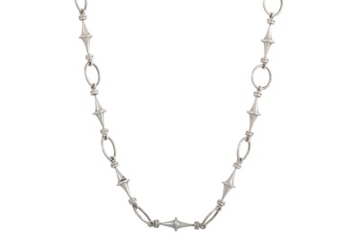 Lot 155 - A SILVER NECKCHAIN BY MARIKA MURNAGHAN, shaped...