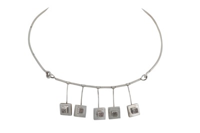 Lot 156 - A STERLING SILVER NECKPIECE BY MARIKA...