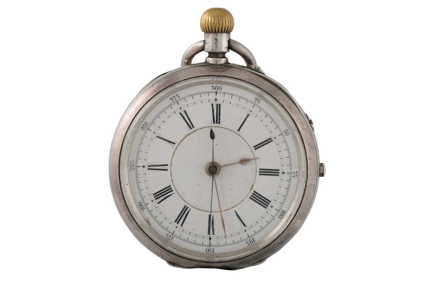 Lot 457 - AN ANTIQUE OPEN FACE POCKET WATCH. White...