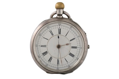 Lot 390 - AN ANTIQUE OPEN FACE POCKET WATCH. White...