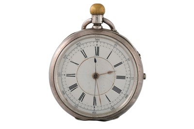 Lot 457 - AN ANTIQUE OPEN FACE POCKET WATCH. White...