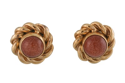 Lot 177 - A PAIR OF GOLD PLATED EARRINGS, by Marika...