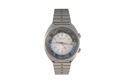 Lot 427 - A GENT'S VINTAGE CITIZEN AUTOMATIC STAINLESS...