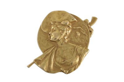Lot 261 - A BELGIAN VAN DER STRAATEN ART NOUVEAU BROOCH,...