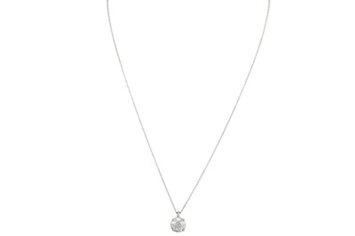 Lot 365 - A DIAMOND SOLITAIRE PENDANT, the old cut...