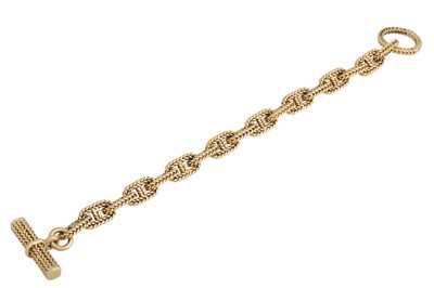 Lot 106 - A GEORGES LENFANT FOR HERMÈS BRACELET, marine...