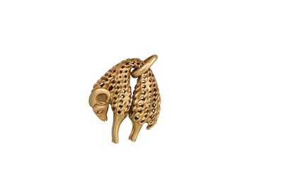 Lot 117 - A RARE CARTIER GOLDEN FLEECE RAM PENDANT,...