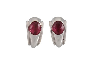 Lot 122 - A PAIR OF BOUCHERON EARRINGS, mounted in 18ct...