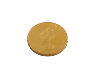 Lot 382 - A ONE TROY OZ CANADA PROOF GOLD MAPLE LEAF...